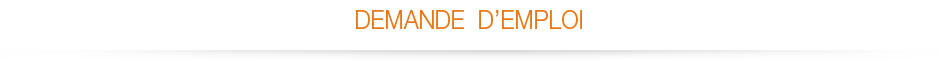 Demande d'emploi Agadir